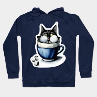 Kitten in a cup #005 Hoodie